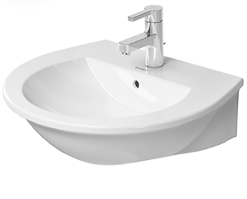 Duravit Darling New vask 55 cm med hanehul og wondergliss 